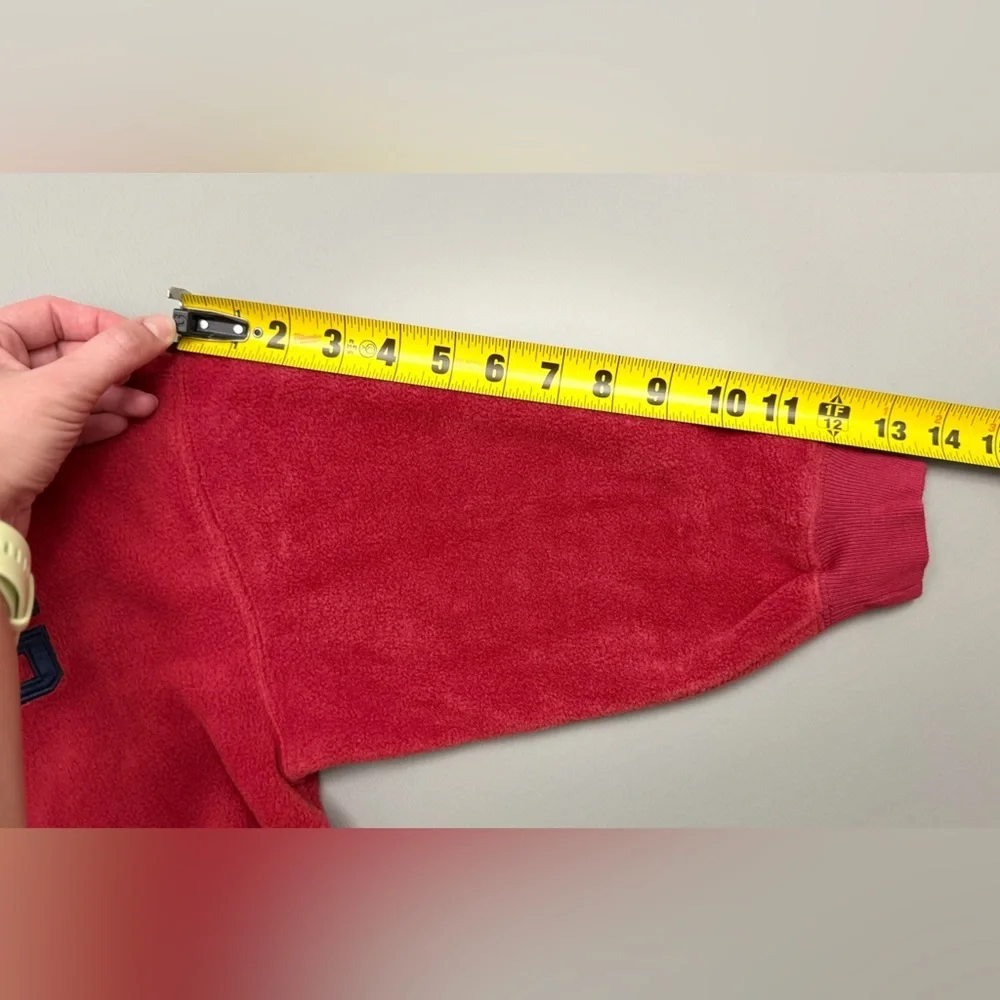 GAP Kids red fleece hoodie in size XS (4)